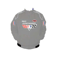 Chevrolet Camaro Gray Vintage Racing Jacket | DASH RACEGEAR