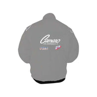 Chevrolet Camaro Gray Vintage Racing Jacket | DASH RACEGEAR