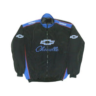 Chevelle Blue Black Vintage Racing Jacket | DASH RACEGEAR