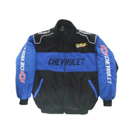 Chevrolet Vintage Racing Jacket Black & Blue Edition | DASH RACEGEAR
