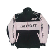 Chevrolet Black & Pink Vintage Racing Jacket | DASH RACEGEAR
