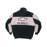 Chevrolet Black & Pink Vintage Racing Jacket | DASH RACEGEAR