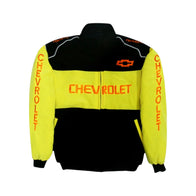 Chevrolet Black & Yellow Vintage Racing Jacket | DASH RACEGEAR