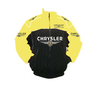 Chrysler Crossfire Yellow Black Vintage Racing Jacket | DASH RACEGEAR
