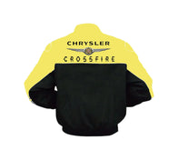 Chrysler Crossfire Yellow Black Vintage Racing Jacket | DASH RACEGEAR