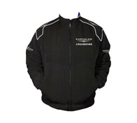 Chrysler Crossfire Black Vintage Racing Jacket Coat | DASH RACEGEAR