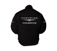 Chrysler Crossfire Black Vintage Racing Jacket Coat | DASH RACEGEAR