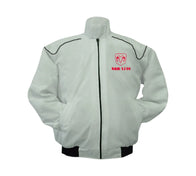 Dodge Ram 2500 White Vintage Racing Jacket HD Edition | DASH RACEGEAR