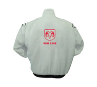 Dodge Ram 2500 White Vintage Racing Jacket HD Edition | DASH RACEGEAR