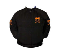 Viper Fangs Muscle Car Vintage Racing Jacket in Black | DASH RACEGEAR