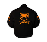Viper Fangs Muscle Car Vintage Racing Jacket in Black | DASH RACEGEAR