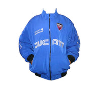 Ducati Corse Royal Blue Motorcycle Racing Jacket | DASH RACEGEAR