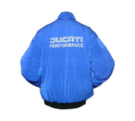 Ducati Corse Royal Blue Motorcycle Racing Jacket | DASH RACEGEAR