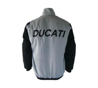 Ducati Corse Black & Light Gray Racing Jacket | DASH RACEGEAR