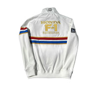 1986 Honda F1 Team White Zipper Racing Jacket | DASH RACEGEAR