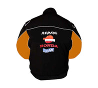Honda Repsol Moto Racing Jacket – Black & Orange | DASH RACEGEAR