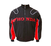 Honda Vintage Racing Jacket – Black & Red Motorsport Edition | DASH RACEGEAR