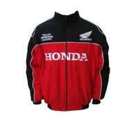 Honda Vintage Racing Jacket – Black & Red Motorsport Edition | DASH RACEGEAR