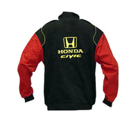 Honda Civic Racing Jacket Black & Red Vintage | DASH RACEGEAR