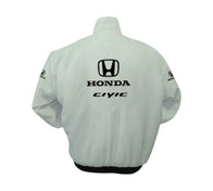 Honda Civic Racing Jacket White Vintage | DASH RACEGEAR