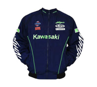 Kawasaki Ninja Racing Jacket Dark Blue | DASH RACEGEAR
