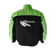 Kawasaki Racing Jacket Light Green Black | DASH RACEGEAR