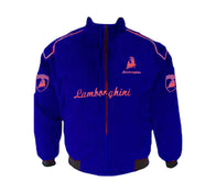 Lamborghini Racing Jacket Blue Red Piping | DASH RACEGEAR