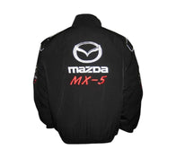 Mazda MX-5 Miata Black Stealth Vintage Racing Performance Jacket | DASH RACEGEAR