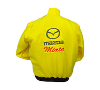 Mazda Miata Yellow Vintage Racing Performance Jacket | DASH RACEGEAR