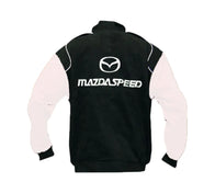 Mazda Mazdaspeed Black White Vintage Racing Jacket | DASH RACEGEAR