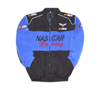 Nascar Vintage Racing Jacket Blue Black Premium | DASH RACEGEAR