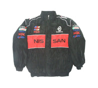 Nissan Racing Vintage Jacket Black Red Premium | DASH RACEGEAR