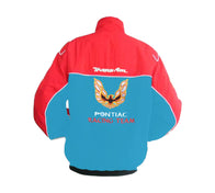 Trans Am Pontiac Racing Jacket Light Blue Red Motorsport Style | DASH RACEGEAR