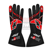 Haas F1 Team Replica Racing Gloves 2026 | DASH RACEGEAR