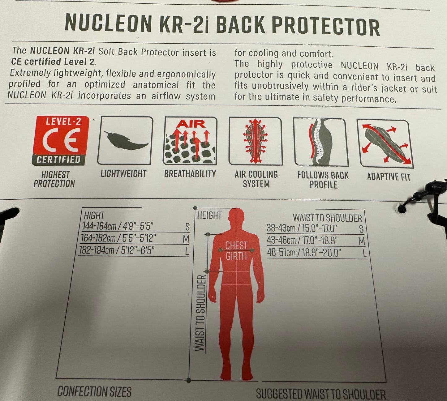 Alpinestars Nucleon KR-2i Back Protector Insert | DASH RACEGEAR