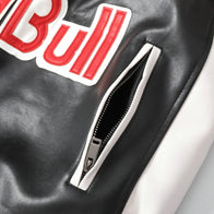Red Bull Racing Vintage Leather Jacket – Classic Motorsport Edition | DASH RACEGEAR