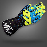 DRIP EVO - Black/Fluo-Yellow/ Cyan - Glove | DASH RACEGEAR