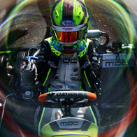 DRIP EVO - Black/Fluo-Yellow/ Cyan - Glove | DASH RACEGEAR