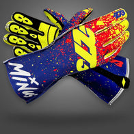 DRIP EVO - Blue/Fluo-Yellow/Fluo-Red - Glove | DASH RACEGEAR
