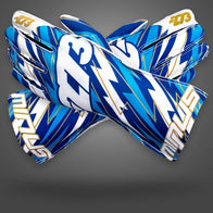 BLITZ V3 - Blue/White/Gold - Glove | DASH RACEGEAR