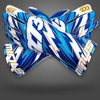 BLITZ V3 - Blue/White/Gold - Glove | DASH RACEGEAR