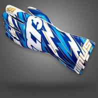 BLITZ V3 - Blue/White/Gold - Glove | DASH RACEGEAR