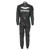 Aston Martin, Puma and sleeve sponsor details on Felipe Drugovich’s 2025 F1 race suit – Dash Racegear.