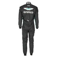 Aston Martin, Puma and sleeve sponsor details on Felipe Drugovich’s 2025 F1 race suit – Dash Racegear.