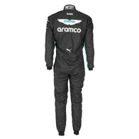 Aston Martin, Puma and sleeve sponsor details on Felipe Drugovich’s 2025 F1 race suit – Dash Racegear.