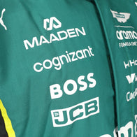 Maaden, Cognizant and BOSS chest logos on Fernando Alonso’s 2026 F1 race suit – Dash Racegear.