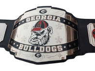 Georgia Bulldog Customized Title New Belt 2mm brass plates Black - 1 | Dash Racegear