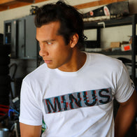 GLITCH II Tee White/Black/Cyan/Red - Tee Shirt | DASH RACEGEAR