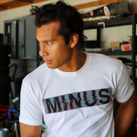 GLITCH II Tee White/Black/Cyan/Red - Tee Shirt | DASH RACEGEAR