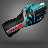 GP-R Black/Green/Silver - Glove | DASH RACEGEAR
